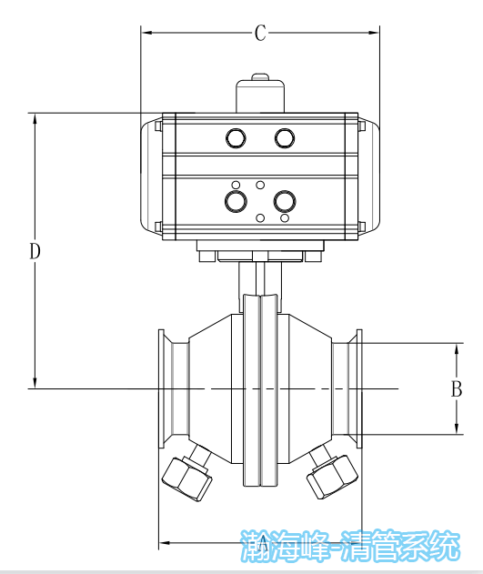 可清洗气动球阀